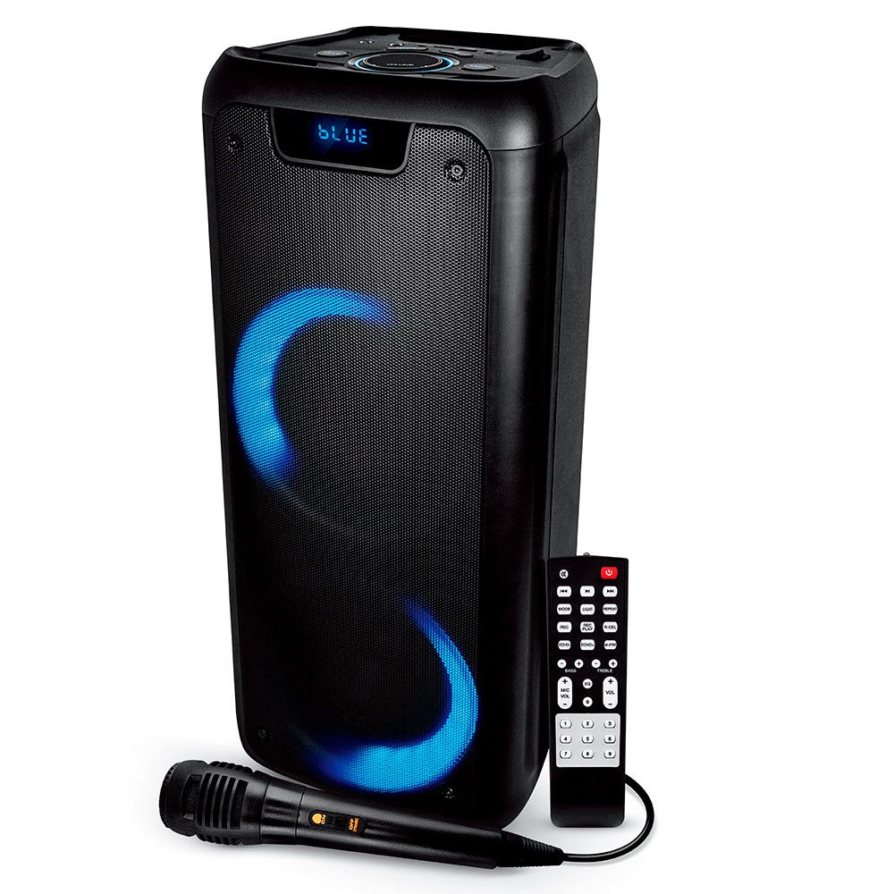 Altavoz Karaoke INFINITON K-91 - 90W, Bluetooth, TWS, USB, SD, Luces LED