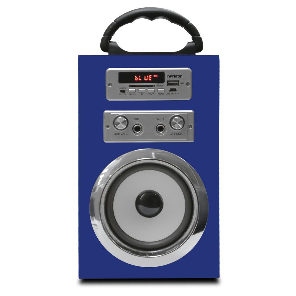 Cool Desk Altavoz Portátil Bluetooth Radio FM/USB/MicroSD 10W Azul